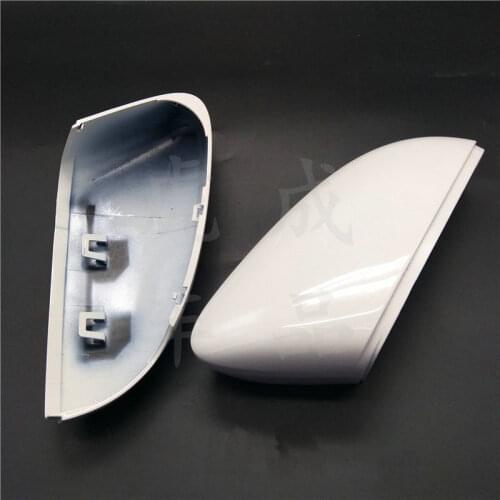 Apply to 2015-2018 Fabia Reversing mirror housing Back cover Rear view mirror shell white
