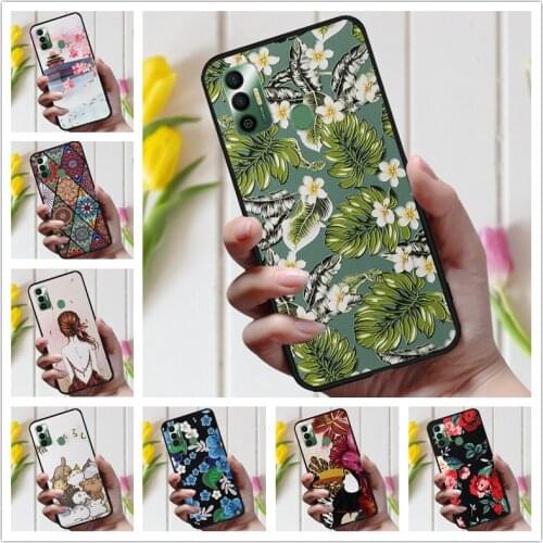 3D Emboss Flower Case For Tecno Spark 7 Cover Cute Relief Case For Tecno Camon17 Camon 17 Bumper Spark 7 Pro Spark7 7T 7P Case