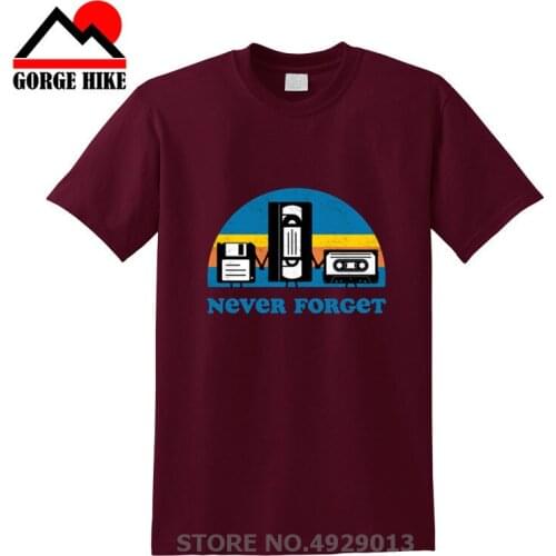 Musical Instrument 70s 80s vintage clothing never forget magnetic tape disc cassette disk Funny T shirts Men retro mens T-shirt