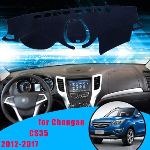 Car Dashboard Cover Mat Sun Shade Pad Instrument Panel Carpets Anti-UV for Changan CS35 2012-2017 Accessories