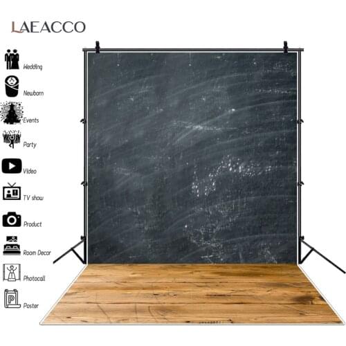 Laeacco Abstract Black Gradient Wooden Floor Grunge Photo Backgrounds Baby Portrait Child Photography Backdrops For Photo Studio