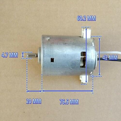 Micro DC Motor Double Ball Bearing Magnetic 795 Motor DC 12V 18V 24V High Speed High Torque Compensating Carbon Brush Long Life