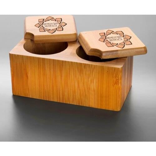 Personalized Bamboo 2'li Storage Container