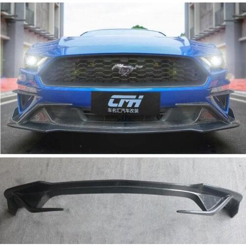 High quality Carbon Fiber Bumper Front Lip Protector Fits For Ford Mustang 2018 2019 2020