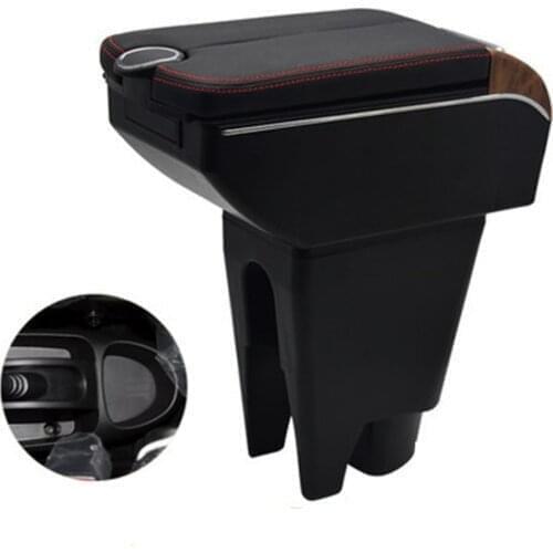 For BYD F0 Armrest Box Double doors open 7USB Centre Console Storage Box Arm Rest