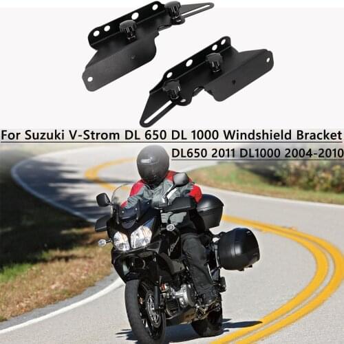 For Suzuki Vstrom DL1000 V-strom DL650 DL 650 1000 NEW Motorcycle Accessories Windscreen screen Adjusters CNC Windshield Bracket