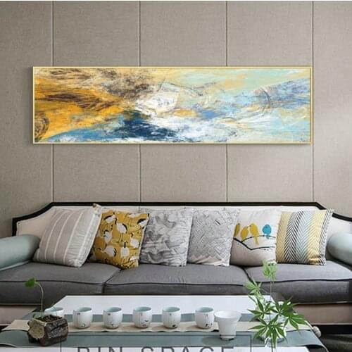 Modern Abstract Oil Pianting on Canvas Posters and Prints Wall Art Painting Abstract Line Picture for Living Room Decor No Frame