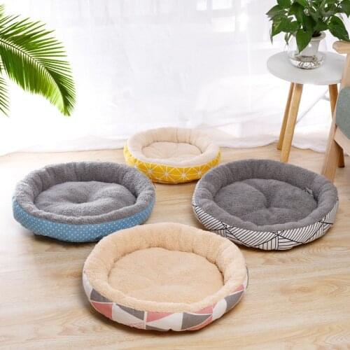 Warm Dog Bed Pet Puppy Cat House Fleece Dog Cat Cushion Mat Indoor Basket Cave Kennel Nest Cats Products for Pets Cama De Gato