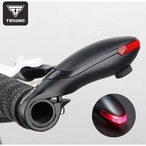 TOSUOD Bicycle Bar Ends Paired MTB Bike Handlebar Small Auxiliary Handlebar Bike Parts Accessories Light Turn Handlebar Lights