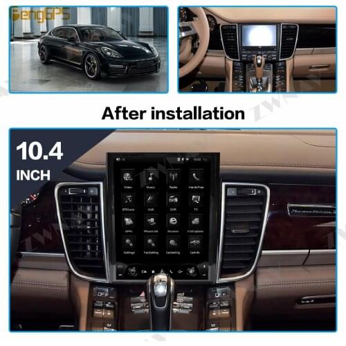 128GB Android 9.0 Tesla Style Vertical Screen For Porsche Panamera 2010 2011 2012 - 2016 CarPlay GPS Radio Auto Stereo Head Unit
