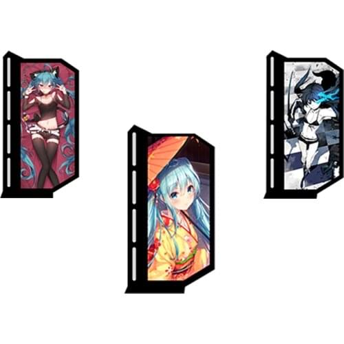 Anime Vertical GPU card Bracket with white Light / Fix Video Card DIY Adjustable Single or Dual Slot Cards Support customized