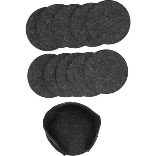 Felt Mug Mat Drink Coasters Insulation Protection Pad Cup Insulation Pad with Coaster Holder for Home