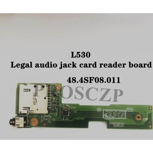 High quality For Lenovo ThinkPad L530 2478-5SU 15.6" Genuine Audio Jack Card Reader Board 48.4SF08.011 Free shipping