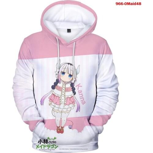 Women Hoodies Miss Kobayashis Dragon Maid Anime 3d Girls Hoodie New Summer Oversize Swearshirt Miss Kobayashis Dragon Maid Men
