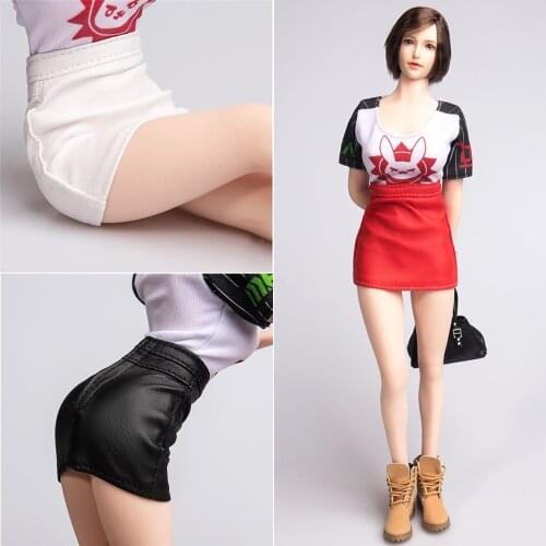 1/6 TYM053 PU Leather Sexy Skirt Dress Womens Clothes For 12" Female PH TBL JO Action Figure Body Toys