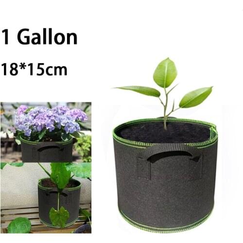1 Gallon Hand Held Plant Grow Bags Tree Pots Fabric Planting Garden Tools Jardin Growing Bag Vegetables Planter Bags