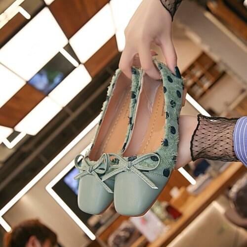 2020 Soft Shoes Women Wave Point Flats Without Lace Casual Shoes Woman Fashion Ladies Shoes Soft Comfortable U19-46