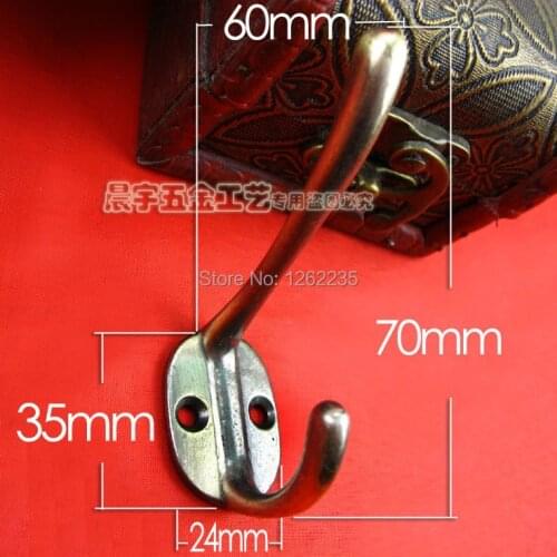 70*24mm European-style garden, wrought iron clothes hook After the decorative door coat hooks Coat hooks