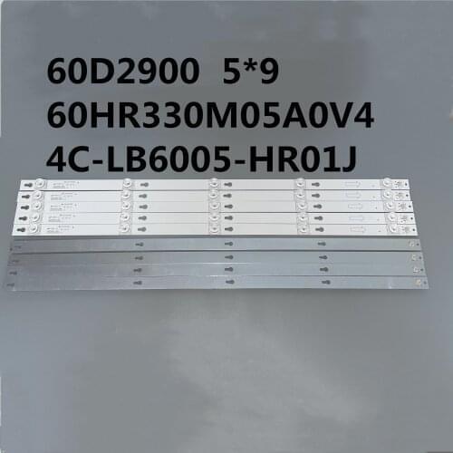 9PCS/LOT HI QUALITY LED Strip 60HR330M05A0 5LED 6V 4C-LB6005-HR01J L60P2-UD 60A730U 60D2900 60U6700C LVU600LG0T5