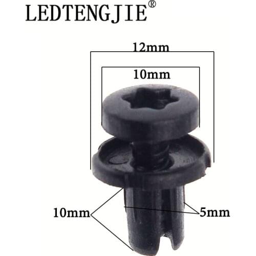 Auto Fastener Clip 6mm Bumper Piercing Nail Plastic Clips Rivets Retainer 100 PCS YT-3120 for Car Bumper Repair parts