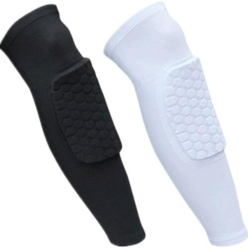 1pcs Honeycomb Bumper Crashproof Sport Football Basketball Leg Sleeve Knee Pads Outdoor Running Compression Calf