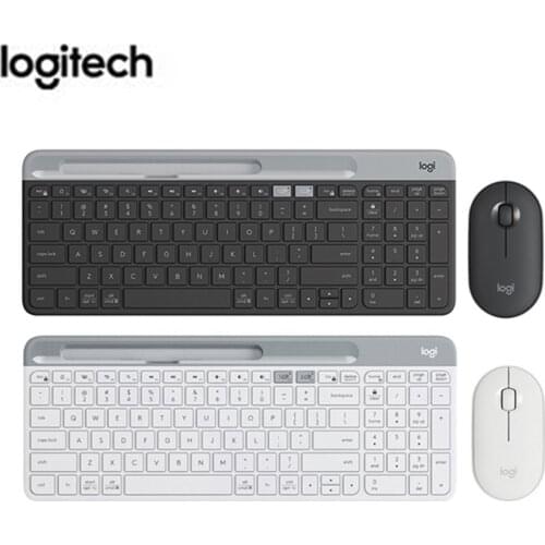 Logitech K580 2.4G Wireless Bluetooth Keyboard Original Multi-Device Dual Mode Portable for PC Computer Tablet Cell Phone