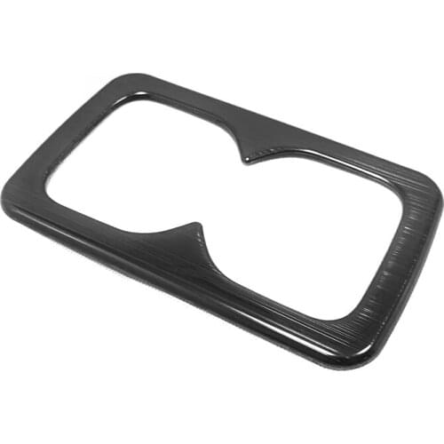 For 2020 Nissan Sentra Rear Seat Water Cup Holder Cover Car Cup Surround Frame Protector Trim Sticker Stainless Car Accessories