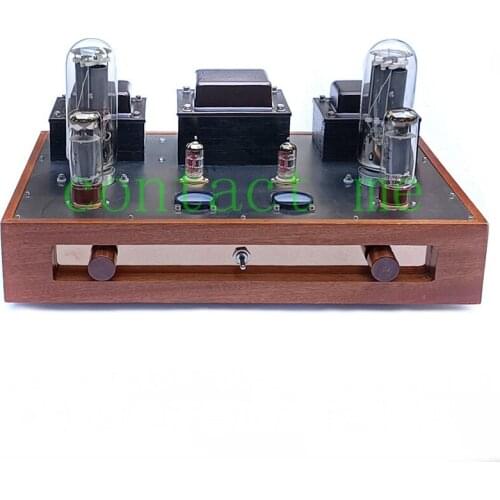 ECC82+EL34B+805A high-power Class A single-ended tube power amplifier, output power: 35W×2, the sound is sweet and soft