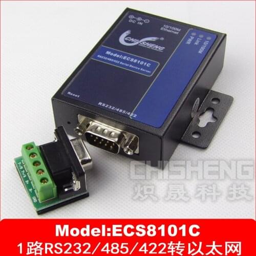 ECS8101C 1-port serial to Ethernet 485 to Ethernet 422 to Ethernet 5V power-supply