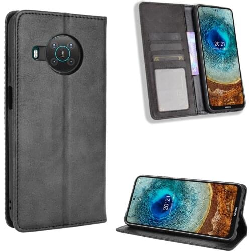 Retro Flip Cover For Coque Nokia X20 X10 G10 G20 1.4 C10 C20 5.4 2.4 3.4 Magnetic Case Wallet Bag Case With Card Holder