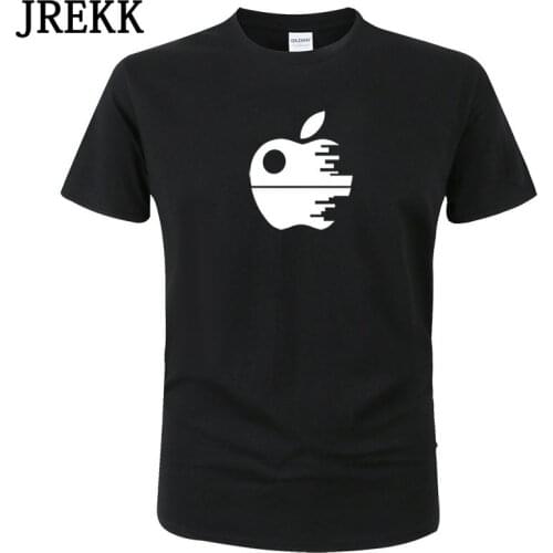 2020 Apple T Shirt Men Summer Cotton Short Sleeve Print T-shirt Fashion Creative Design Apple Funny Tops Tees Unisex Clothes C19