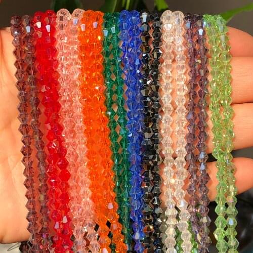 Buy 1 Get 1 200pcs 4mm Colorful Crystal Rondelle Beads Faceted Glass Beads Small Beads Diy Jewelry Accessories Jewelry Findings