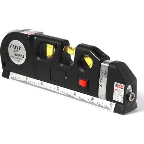 Multi-functional Laser Level Measuring Horizontal Ruler Measurement Tape Infrared Marking Ruler Tool