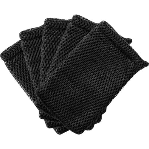 3Pcs/5Pcs Nylon Mesh Drawstring Storage Pouch Bag 9x13cm Multi Purpose Travel & Outdoor Activity Pouch For Digital Products