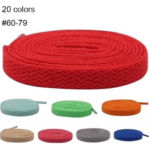 8 mm Customized Canvas Shoelaces 60-180 cm Men Women Sneaker 2021 Flat Type Ropes for Kid Adult Unisex