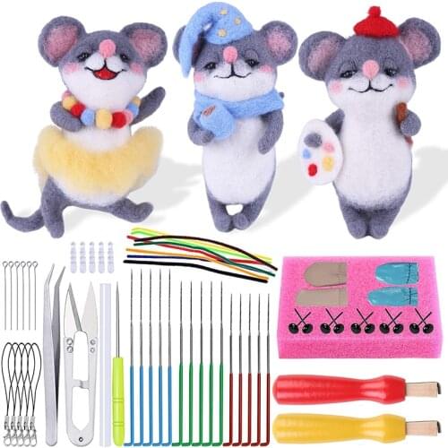 LMDZ Needle Felting Kit Doll Making Felting Tools Wool Felting Kit for Beginners Felting Supplies Felting Craft Handmade Tools