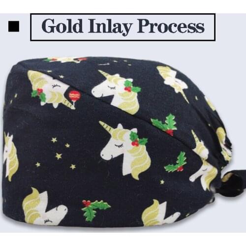 New Nurse Hat Doctor Surgicals Cap Cartoon Laboratory Pet Shop Doctor Nursing Hat Surgicals Caps Womens Operating Room Hats