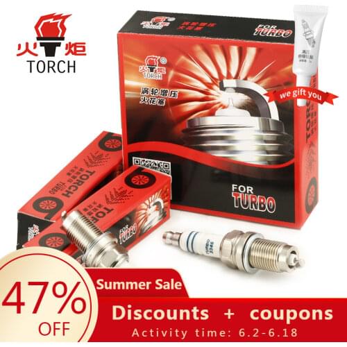 4pcs/6pcs China original TORCH spark plugs TORCH3 3346 series for F3 F5 F7 Qin S6