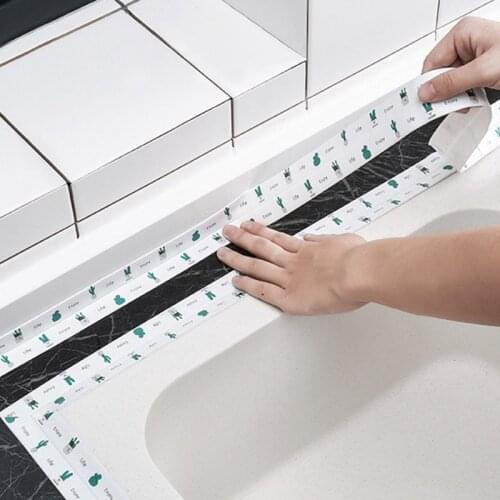 Pia da cozinha impermeável adesivo anti-molde impermeável fita banheiro bancada higiênico gap auto-adesivo costura adesivos
