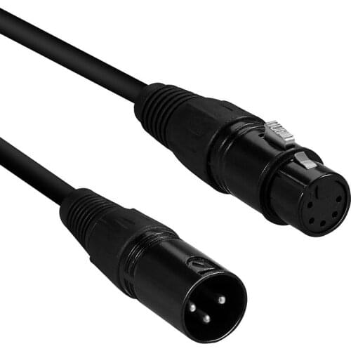 Durable 0.5/1/3/2m XLR 3 Pin Male to 5 Pin Female DMX Converter Adapter Cord Wire Cable