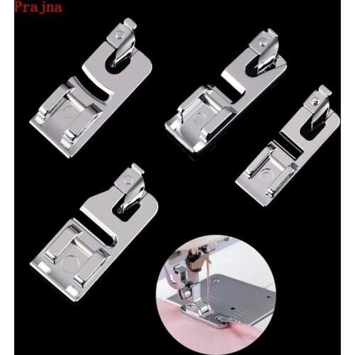 Pulaqi Presser Foot for Sewing Machine 3/6MM Singer Sewing Accessories Hot Sale Wide Flat Seam Crimping Foot Rolled Hem Curling