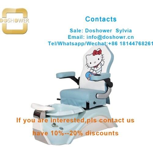Childrens salon chair with massage chair foot spa for wholesale kids pedicure chair