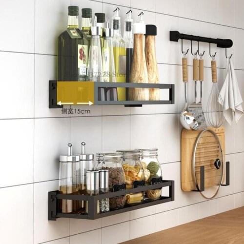 Free punching drying dishes draining racks wall-mounted kitchen racks to put tableware storage supplies household