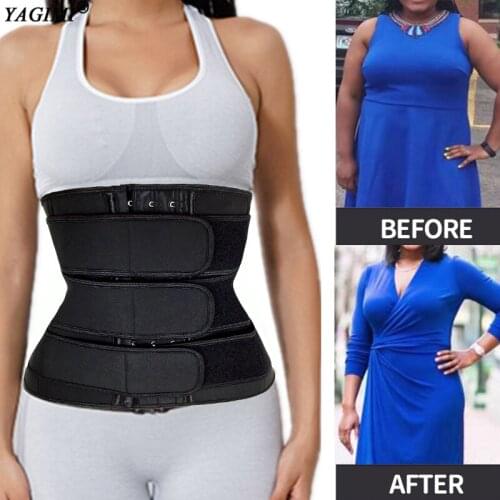 Sweat Trimmer Belt Weight Loss Neoprene Waist Trainer Body Shaper Women Slimming Sheath Tummy Reducing Sauna Shapers Fitness