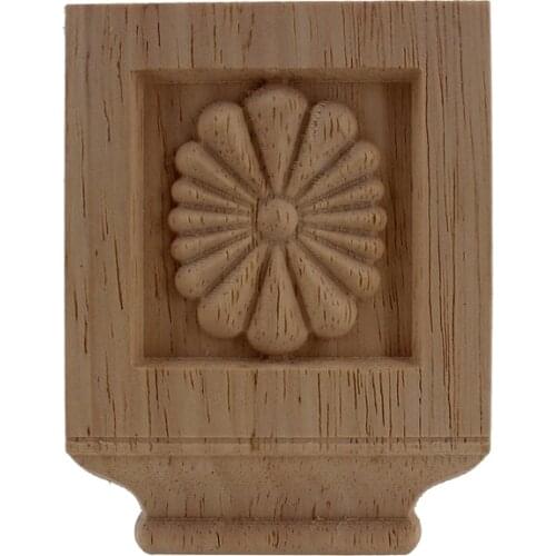 VZLX European Style Wood Carved Corner Applique Unpainted Furniture Vintage Home Garden Decoration Maison Accessories Decoracion