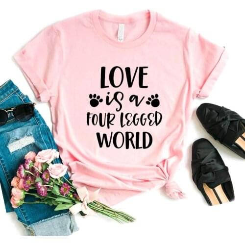 Women T Shirt Cat Dog Lover Paw Print Tshirt Women Short Sleeve O Neck Loose T-shirt Ladies Causal Tee Shirt Clothes Tops