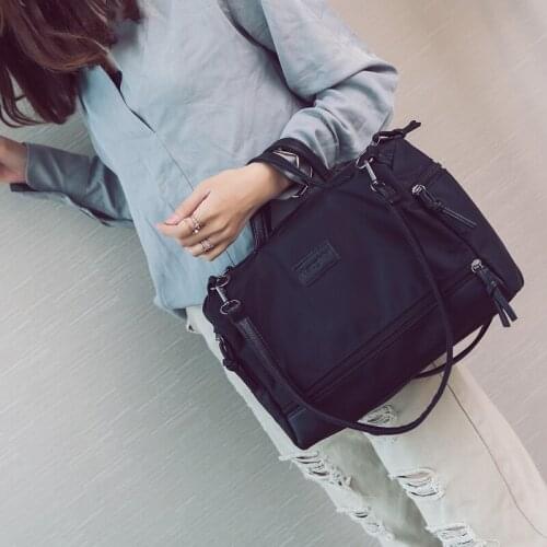 HISUELY Fashion Large Quality Leather Female Shoulder Bag New Women Top-handle Bags with Zipper Vintage Motorcycle Tote Bags Sac