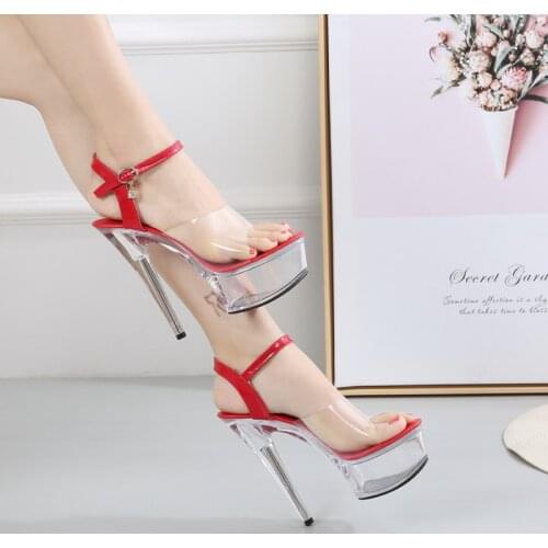 Shoes Woman Summer Sandals Gladiator Sandals Women Platform Summer Shoes High Heel Transparent Stripper Heels Wedding Shoes 2019