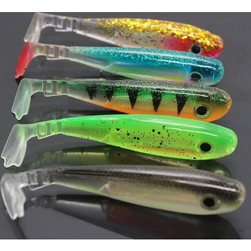 1 Pcs lures T tail High quality super soft bait 6cm/9cm 2.5g/8g artificial bait soft worm squid cockroach 3D eyes fishing bait