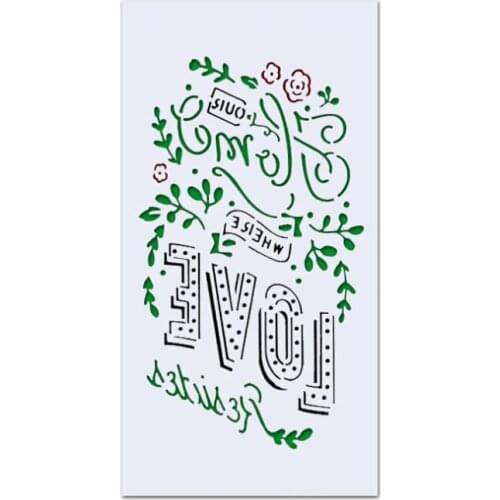 1pc LOVE Pattern Cake Stencil DIY Walls Layering Painting Template Decor Scrapbooking Embossing Supplies Reusable